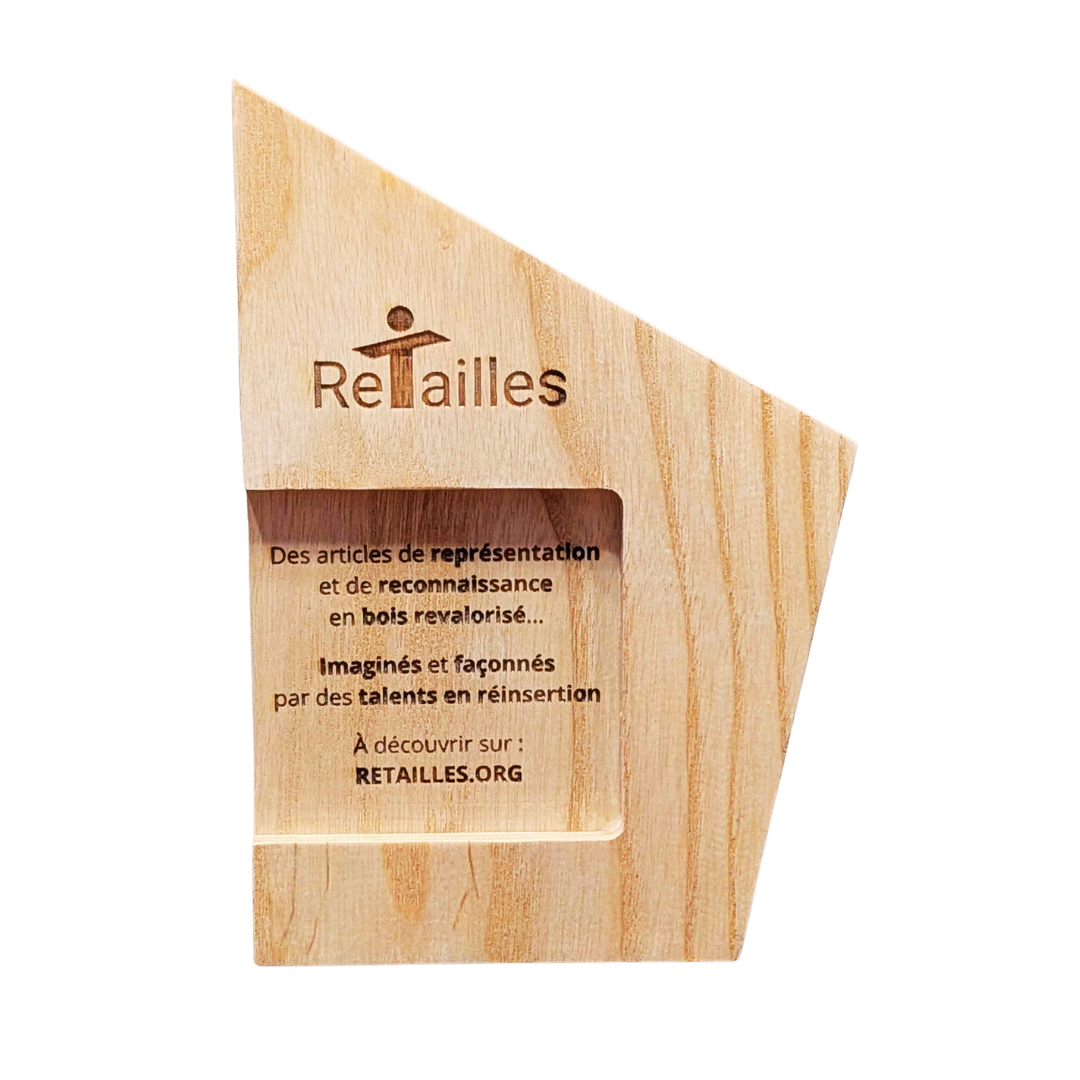 Le Pic - Trophée écoresponsable en bois récupéré