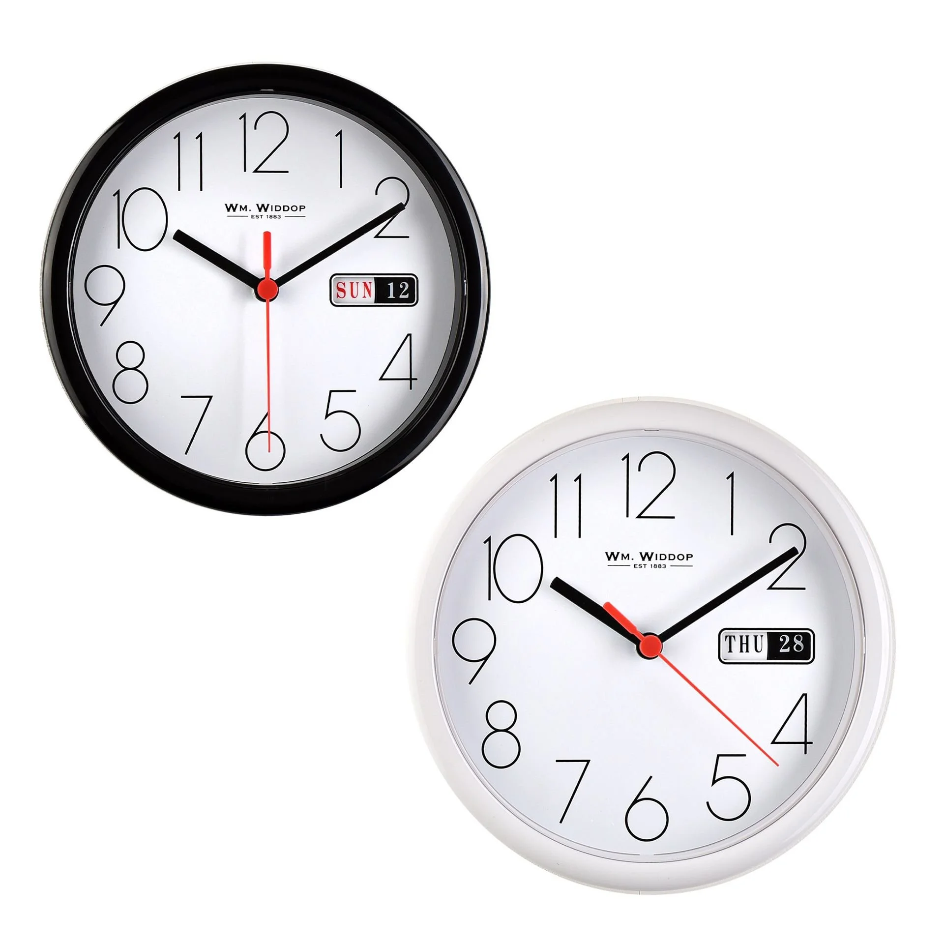 5177B & 5177W Black and White Day_Date Plastic wall clocks.jpg