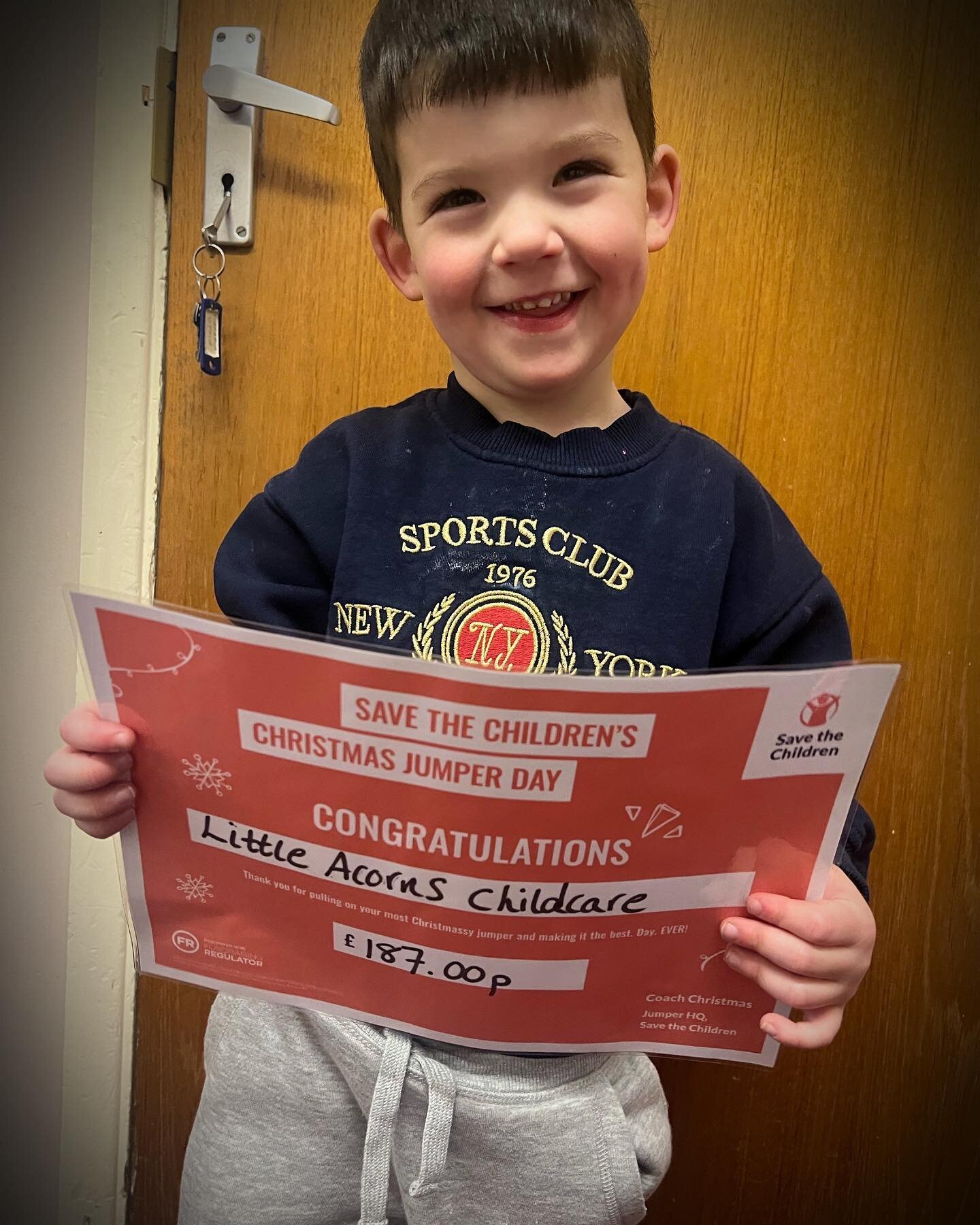 🎄 Oh what fun we had on Christmas jumper day!
..
..
Joes big cute smile can only mean one thing, he is extremely happy that we raised &pound;187.00 for #savethechildren 🙌
..
..
A huge thank you to everyone who shared our post, to who donated &amp; 