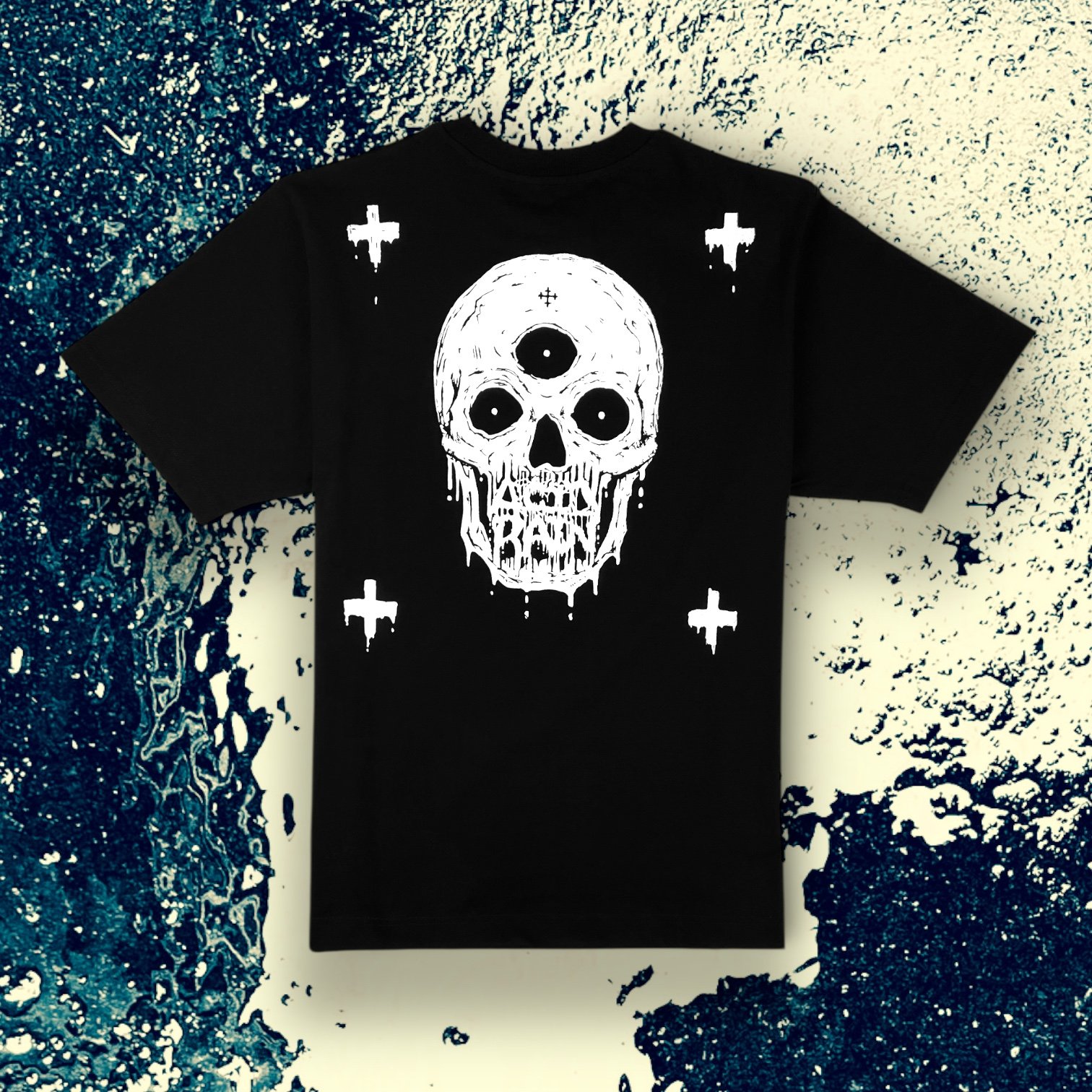 Acid_Skull Heavy T-Shirt - Black