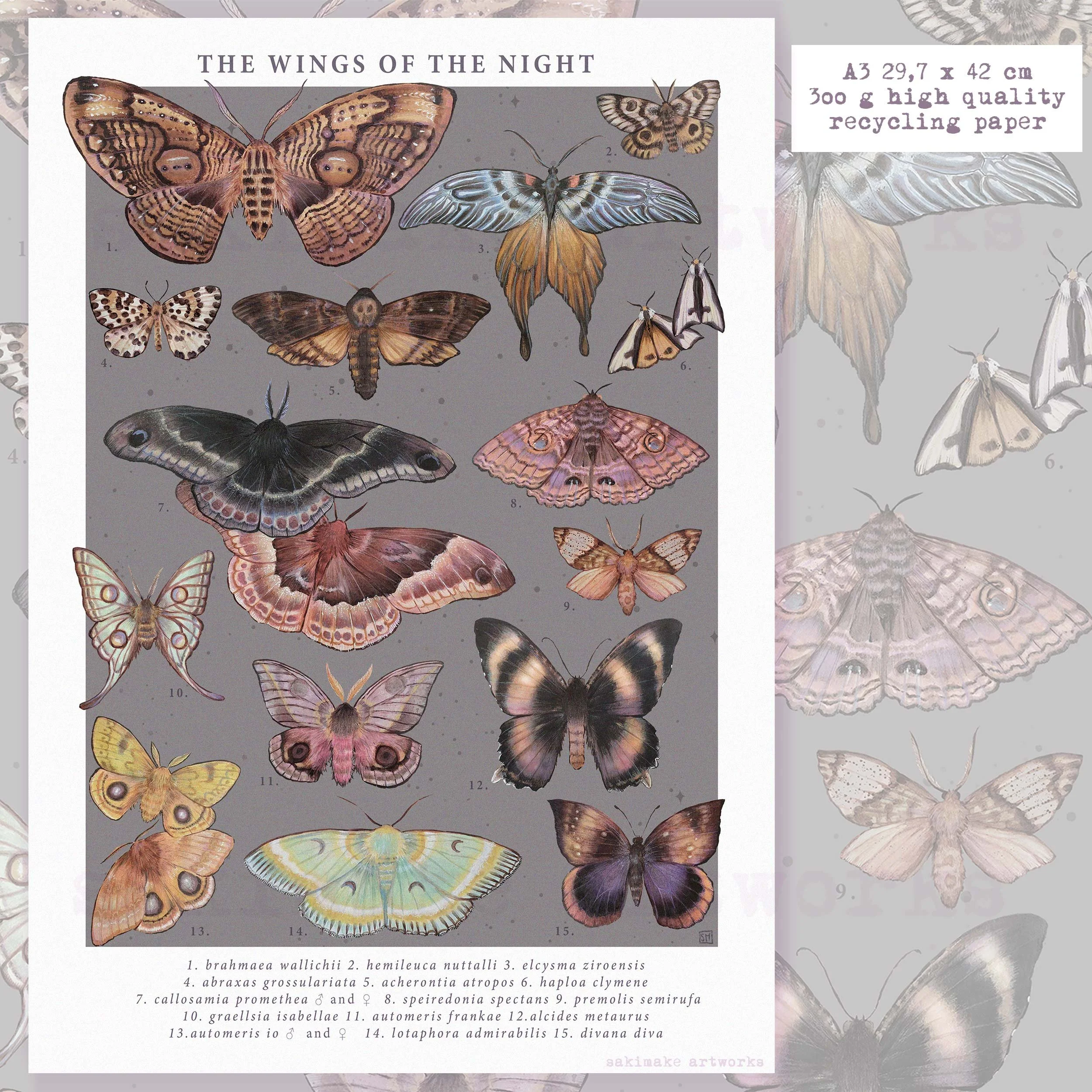 The Wings of the Night -  Poster A3