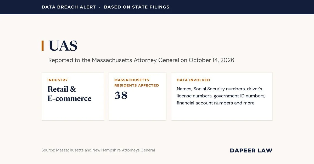UAS Data Breach Letter: What Happened and Your Legal Options