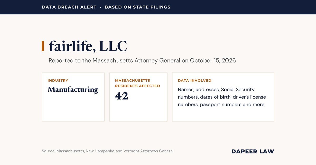fairlife Data Breach Letter: What Happened and Your Legal Options