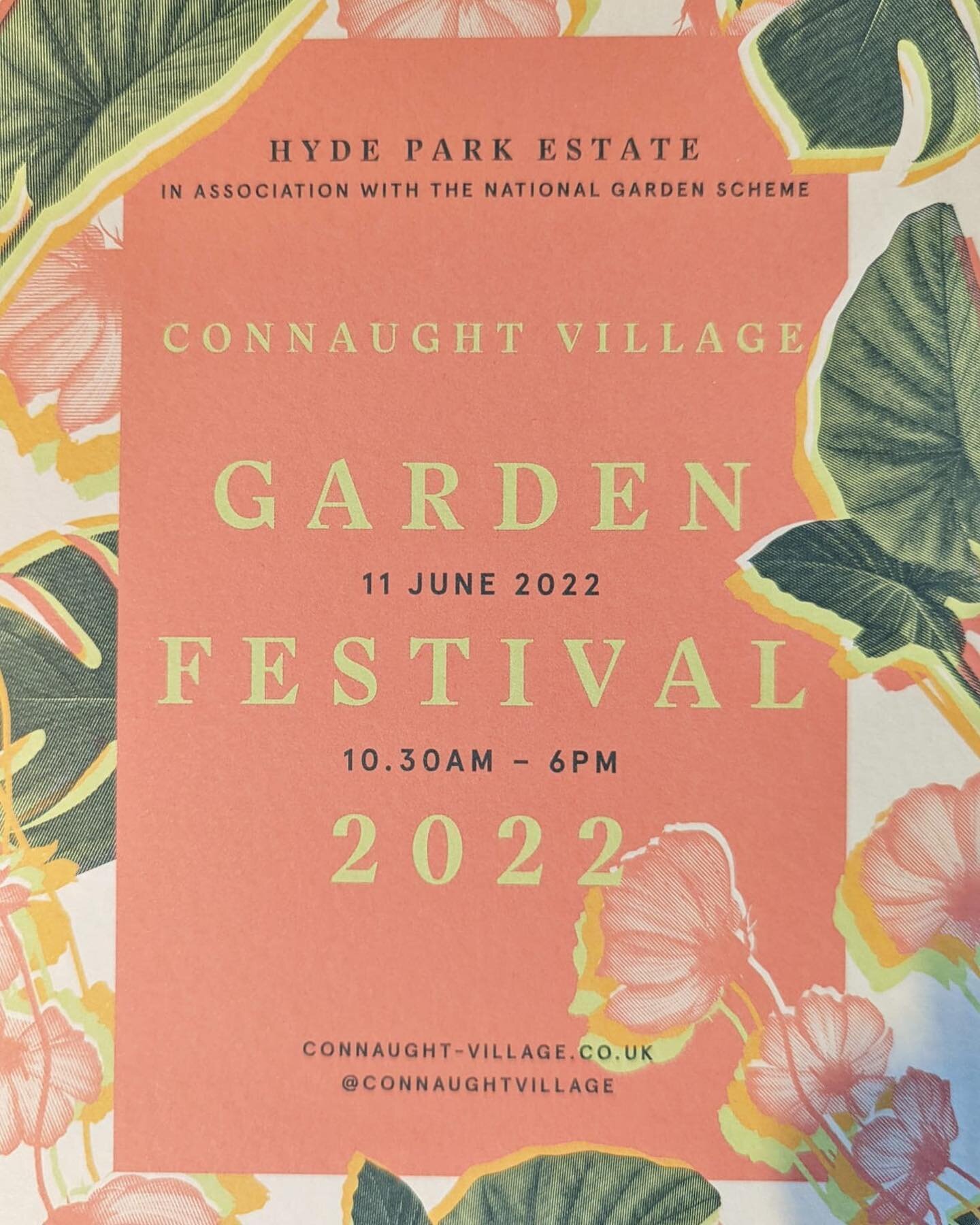 We invite everyone to this garden festival organised by @connaughtvillage