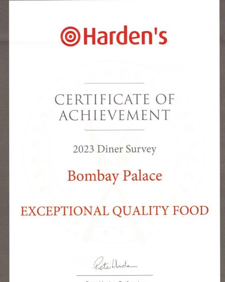 Thank you dear diners. You have made our day. Thank you @hardensbites for the continued bite of confidence. #londonbestfood #visitlondon #londonindianfood #indianrestaurantlondon #ramadanmubarak #visitbritain #oxfordstreet #hydepark #mayfairlondon #s