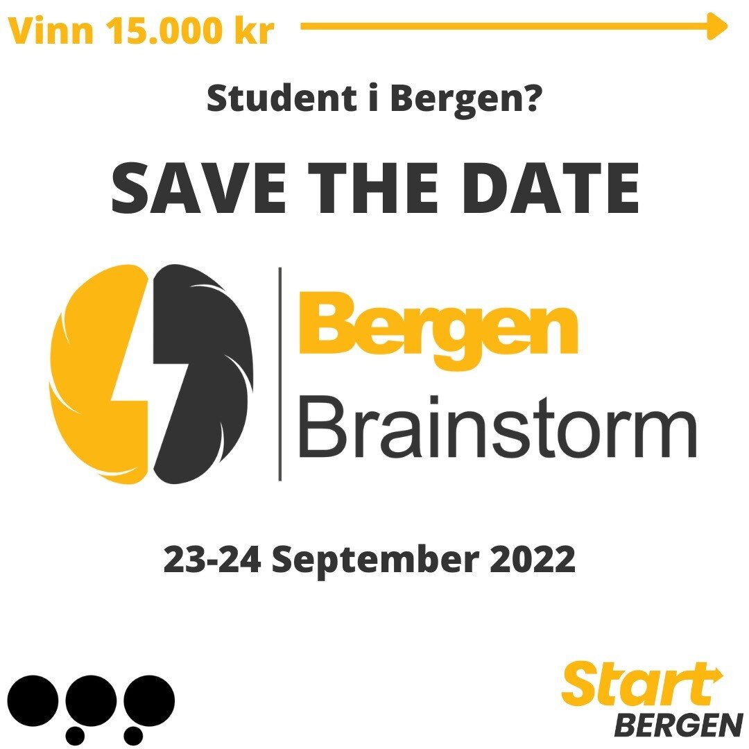 Vi er i gang med planlegging av Bergen Brainstorm 2022 🤩 Husk &aring; legg det inn i kalenderen, p&aring;meldingslink kommer snart!

Les mer om Bergen Brainstorm p&aring; link i bio 😊

@innovasjonsukenopp