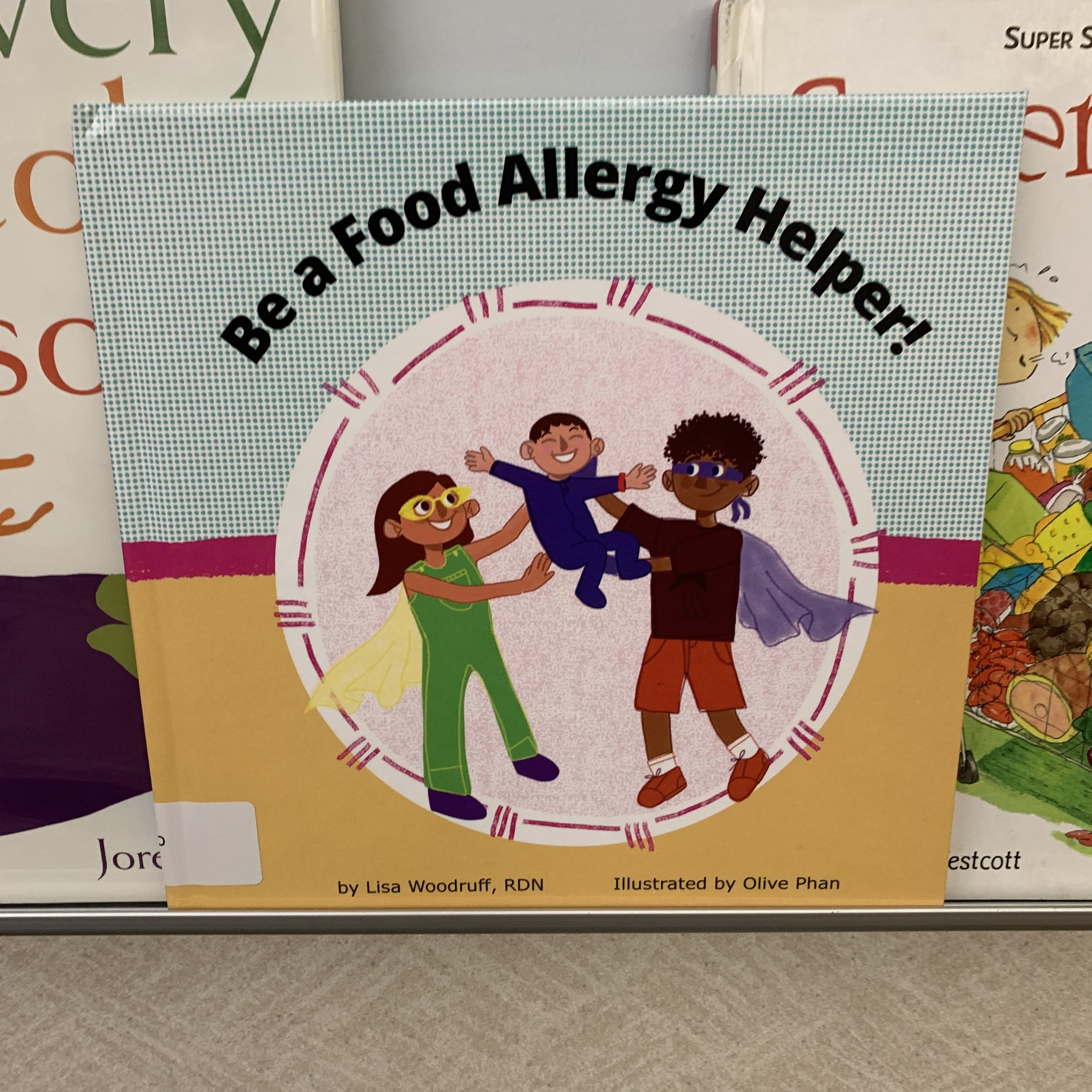 A copy of Be a Food Allergy Helper! is available to checkout at both the Cedar Falls, Iowa and Waverly, Iowa libraries. Go check it out!