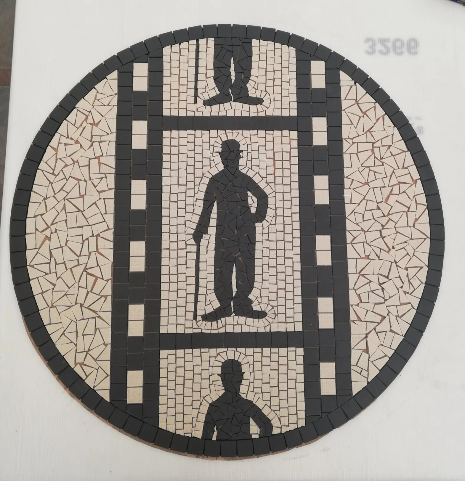 Mosaic trail: Everyman Cinema. Click on the image to link to artist Rosalind Wates.