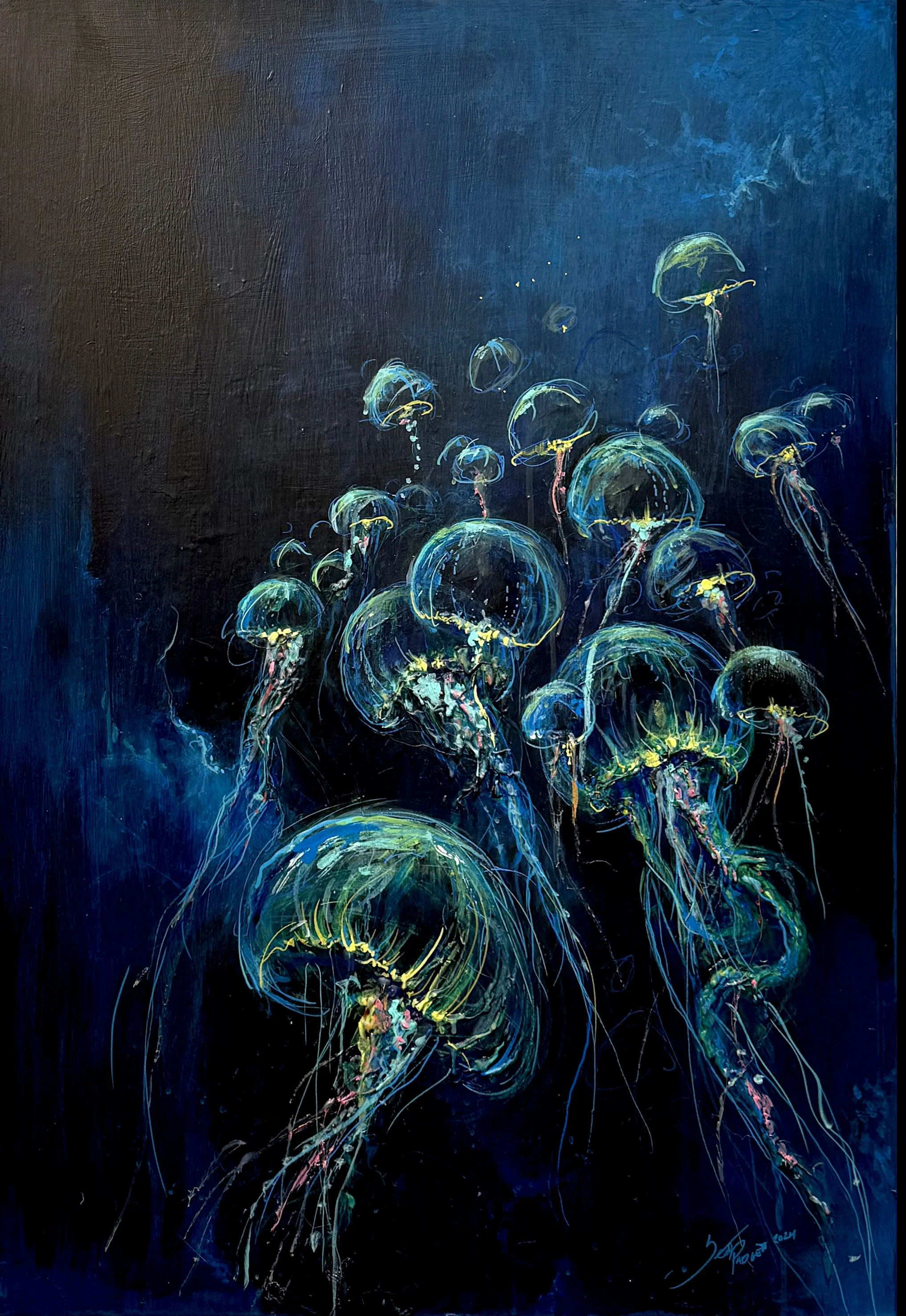 Luminous Driftt 24"x36" acrylic on canvas $2,500