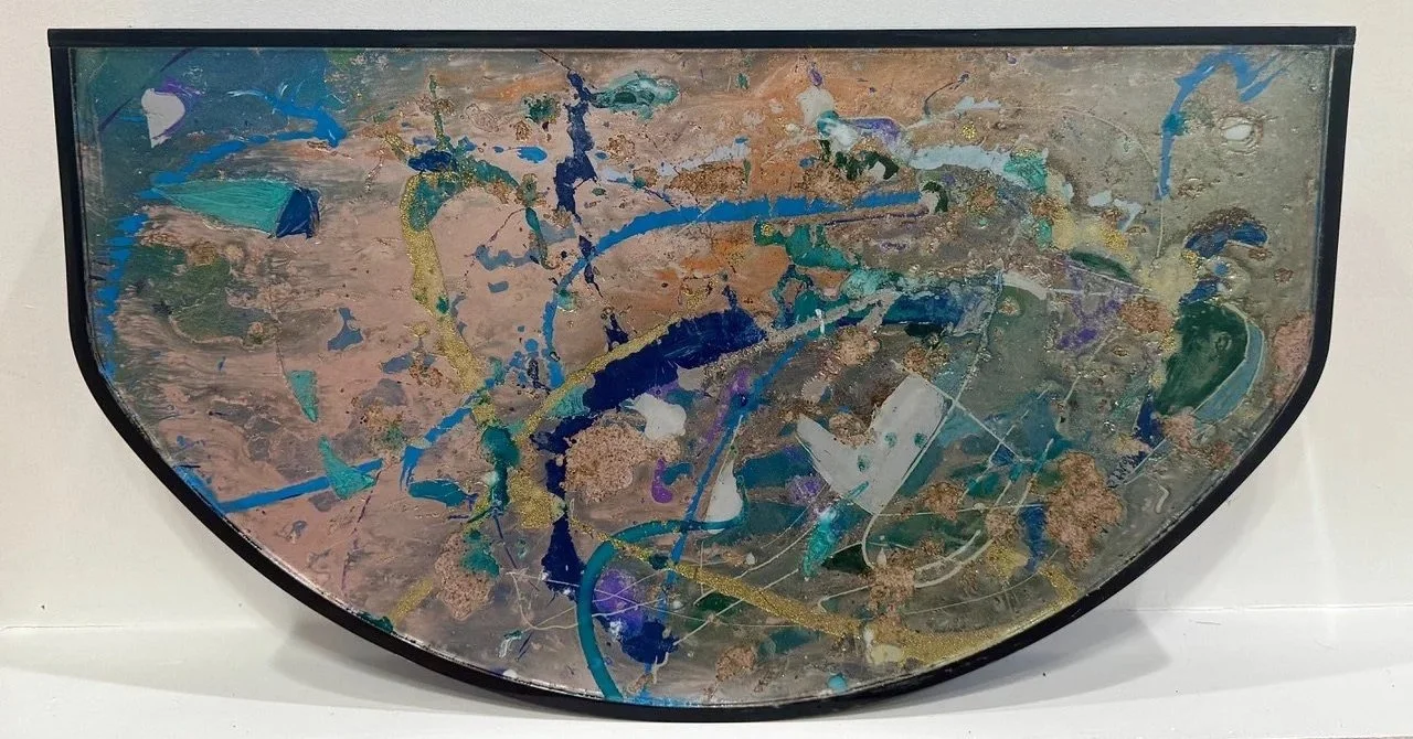Half Moon I 14x24.5'' Mixed Media Sculpture $2,500