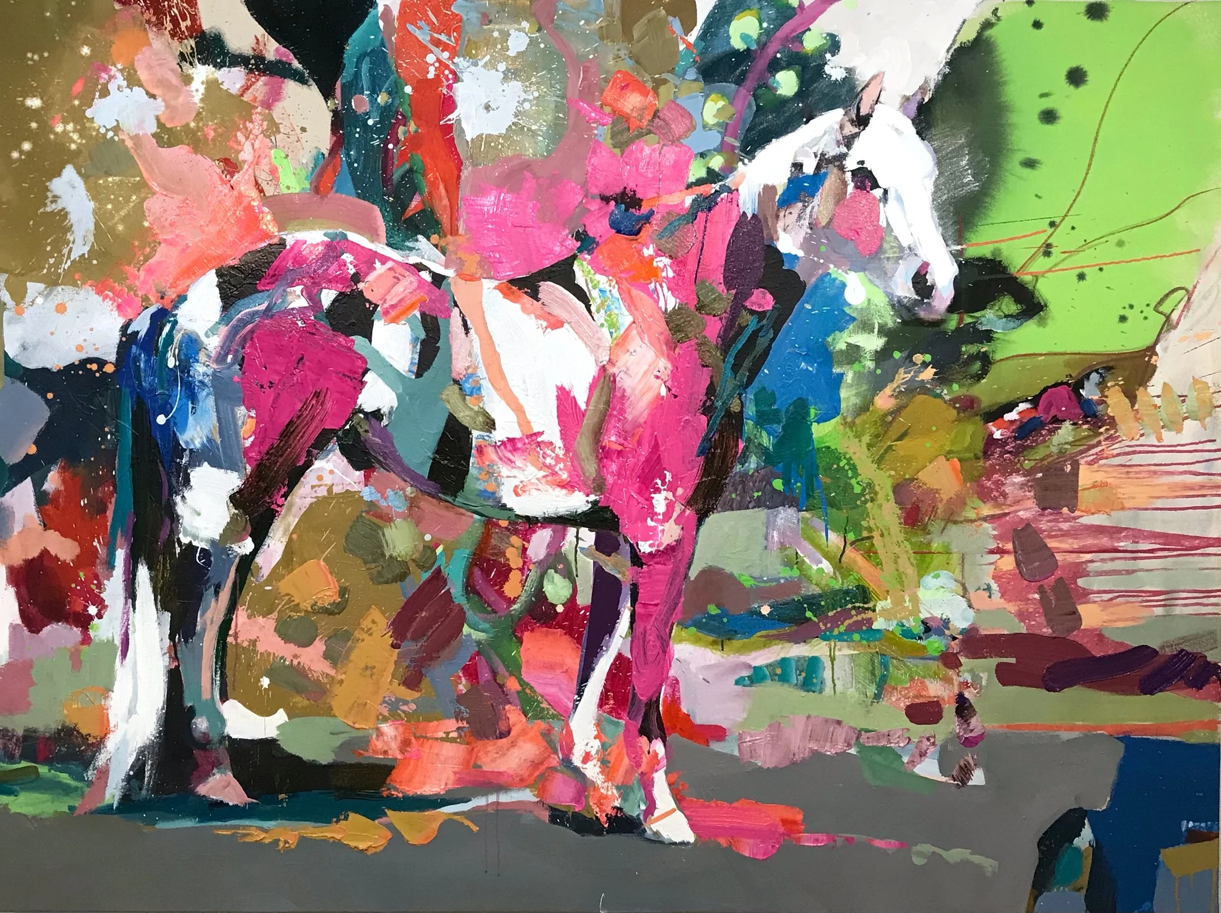 Graceland 52''x70''x1.5'' Acrylic on Canvas $10,500