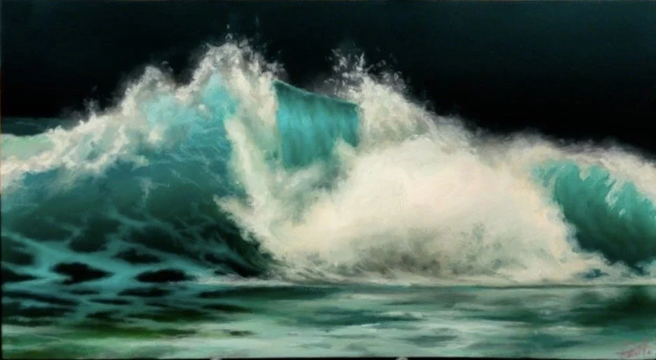 Emerald Wind 7.5"x14" unframed $1,000- SOLD