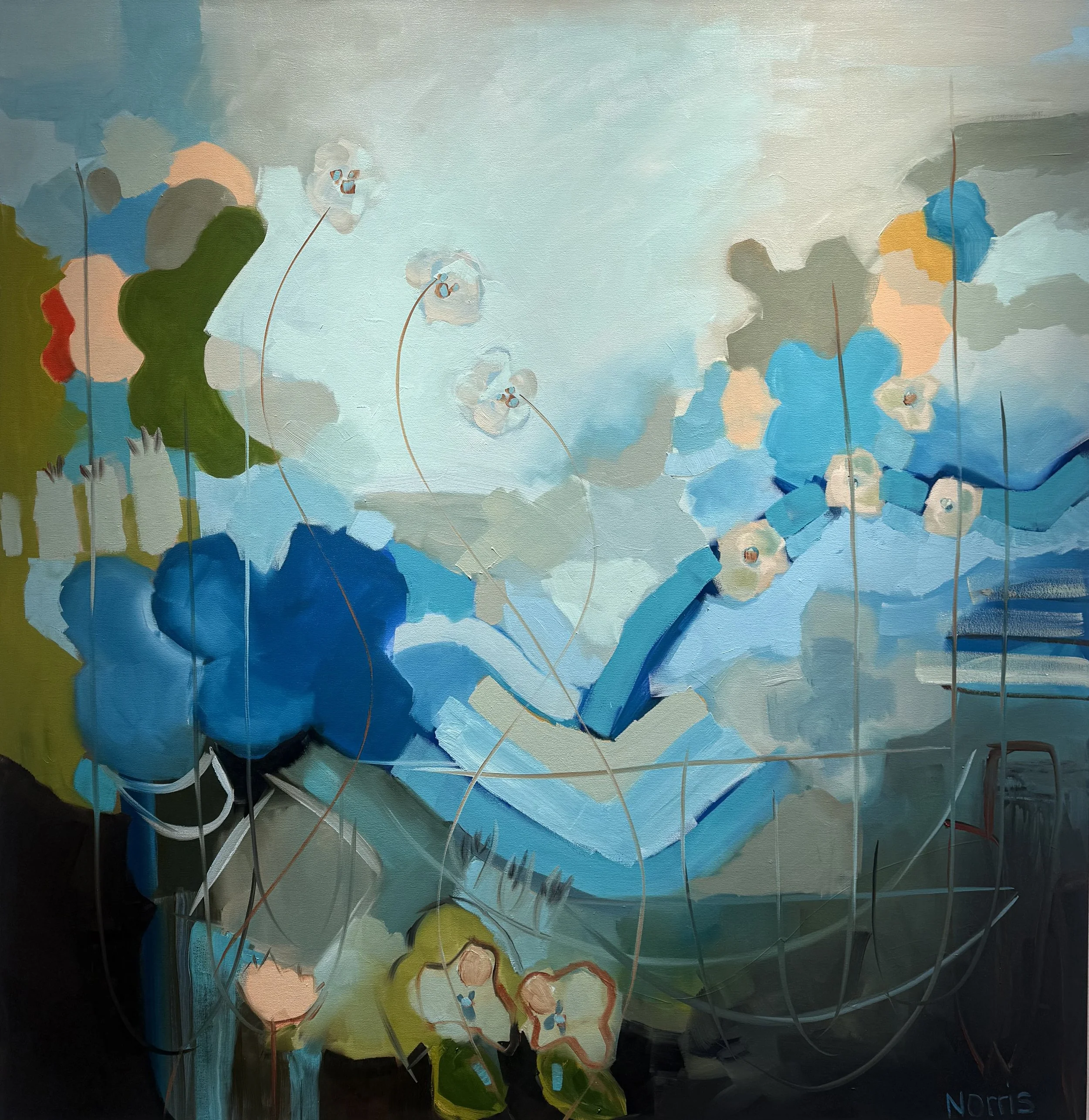 A View From The Dunes III 45”x45” Oil on canvas - 4,400