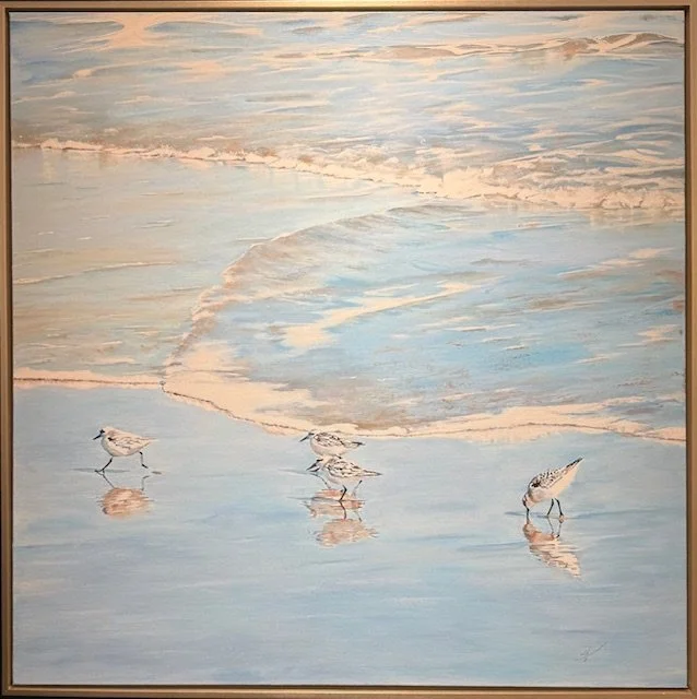 Shifting Waters in the Wash 40x40'' Acrylic on Canvas $4,000