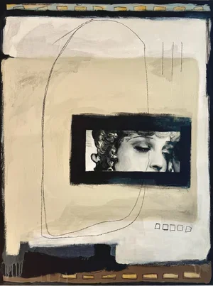 Mam'selle 36x48'' Mixed Media on Canvas $3,100