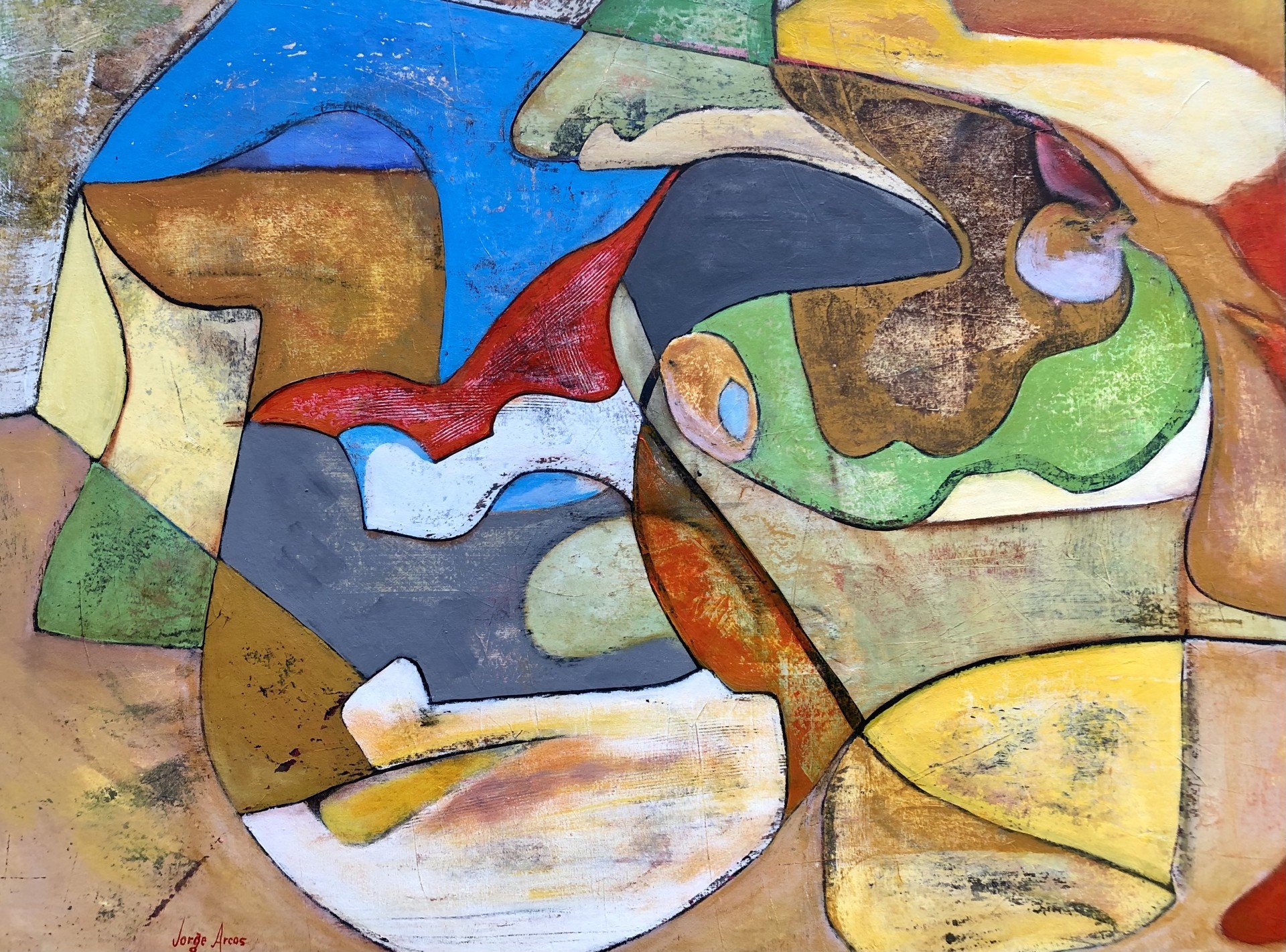 Jorge Arcos - Deep Perception 30x40'' Oil on Canvas $2,800
