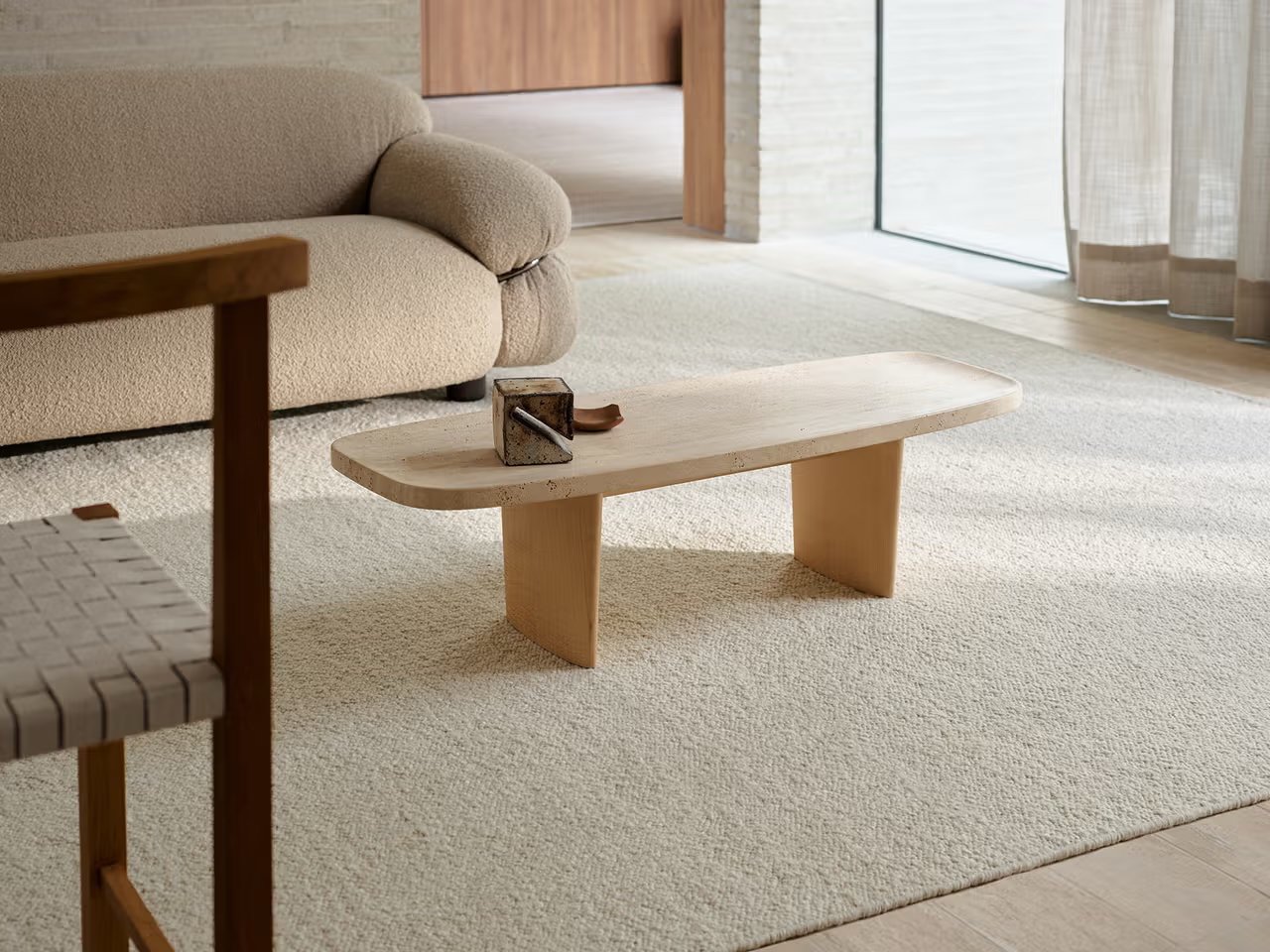 Bouclé Teppich