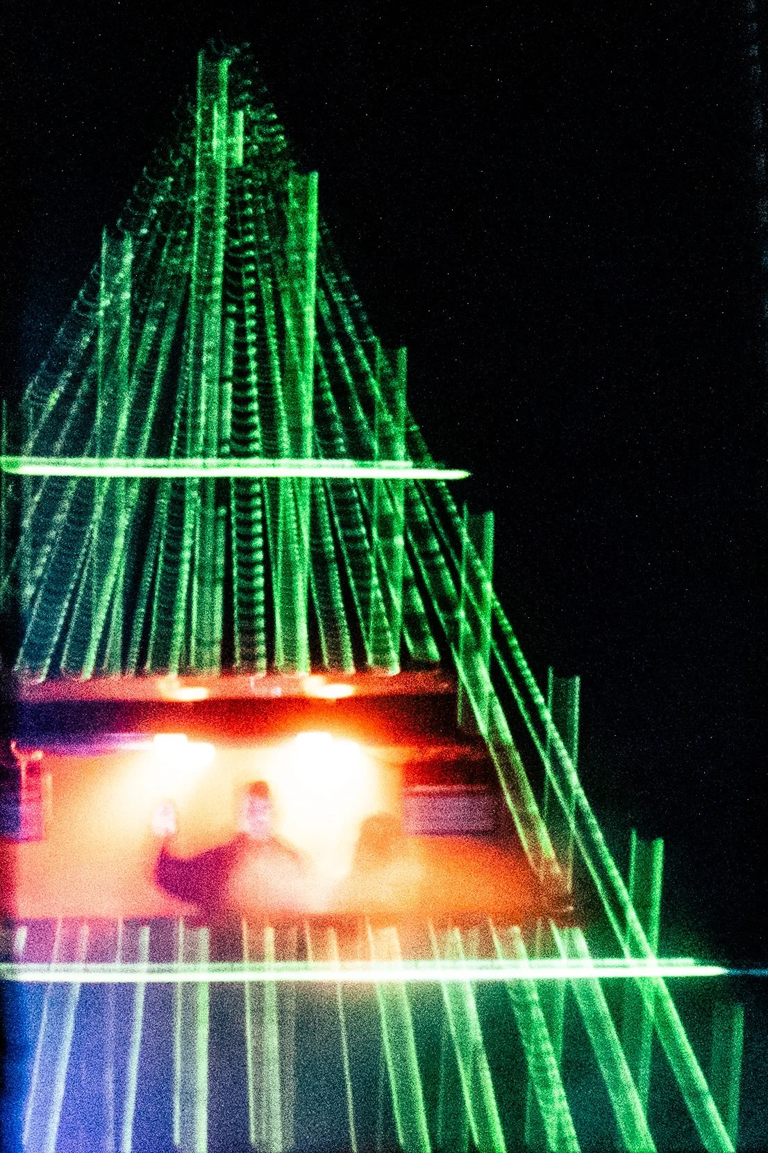 Laser and video projections for Stowaway Festival.
