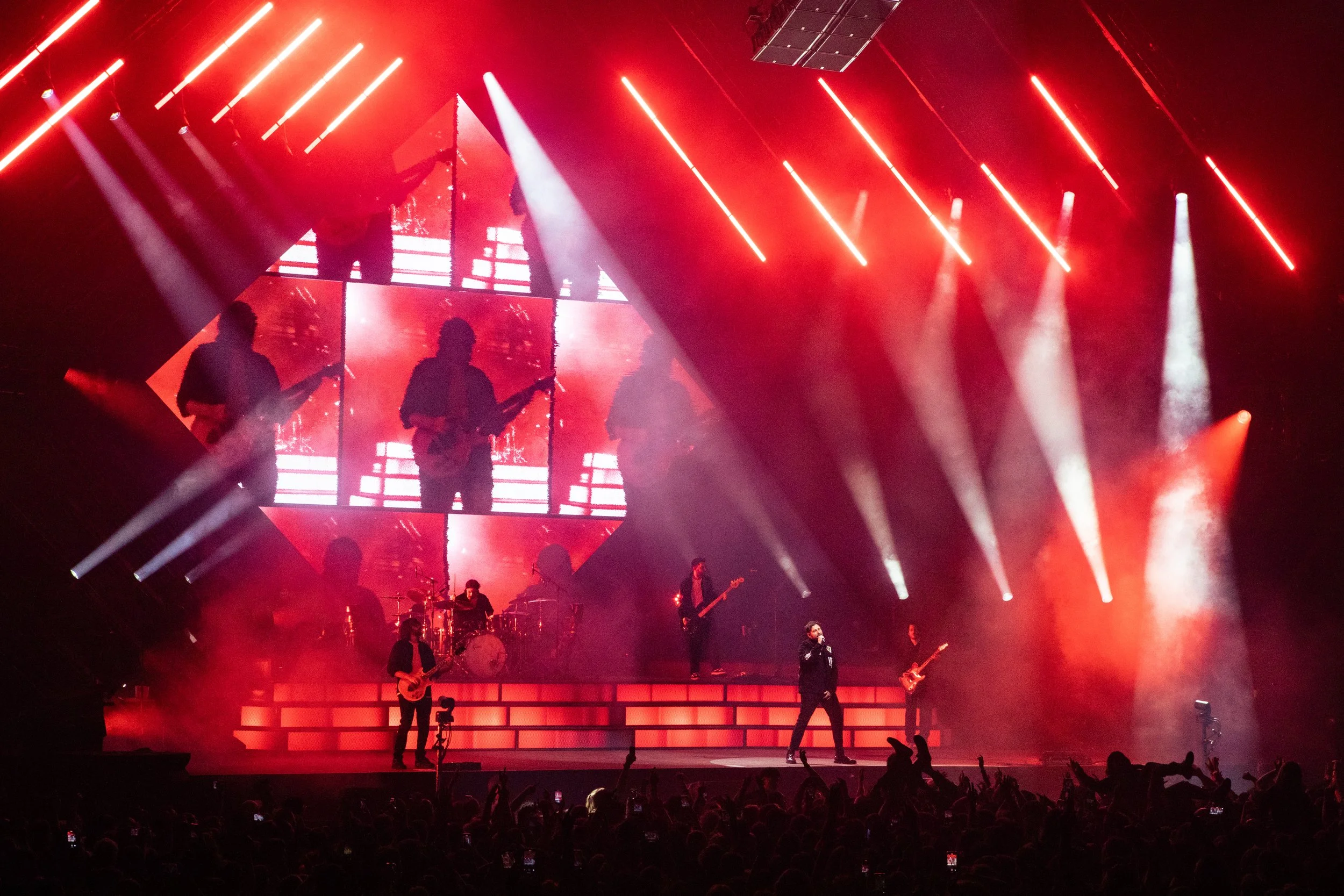 Creative services for arena shows for bands
