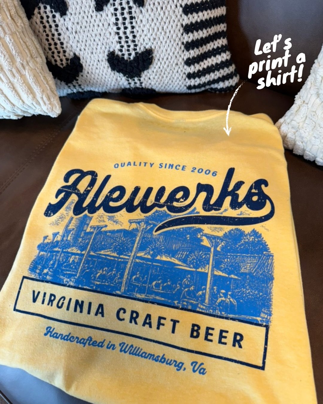 Print a shirt with us for our friends at @alewerks 😎 swipe through for all the steps from screen to shirt. 

#printedbyparkway