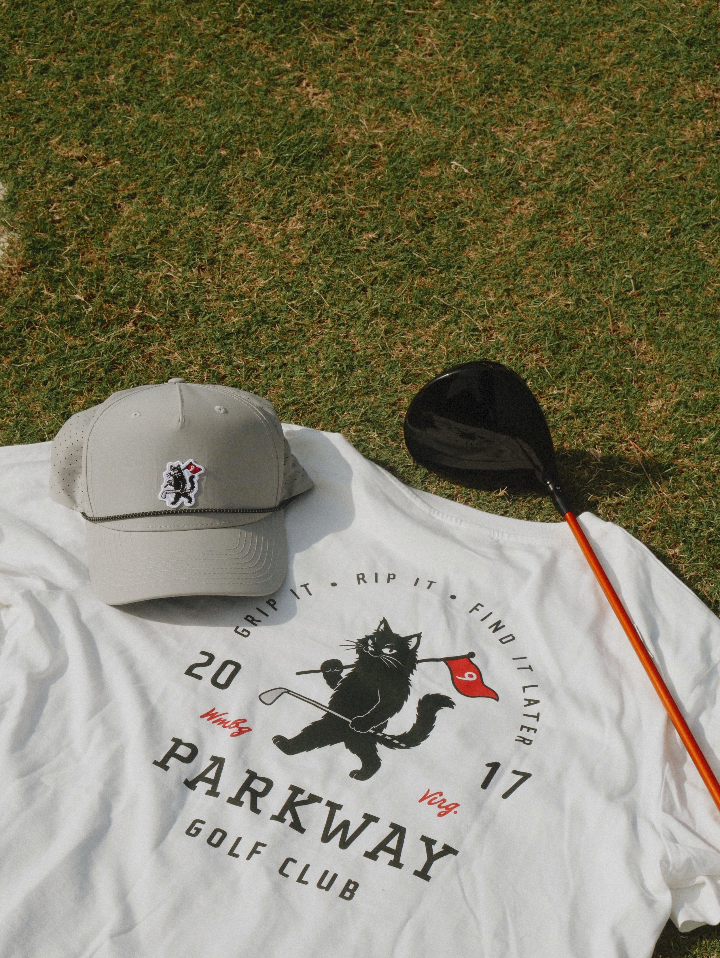 Introducing the PKWY Golf Club Collection. For golfers who know every round could use a few extra lives, this hat and tee combo brings a little luck and a lot of personality to your game. 

Available in-store &amp; online now. ⛳️🏌️