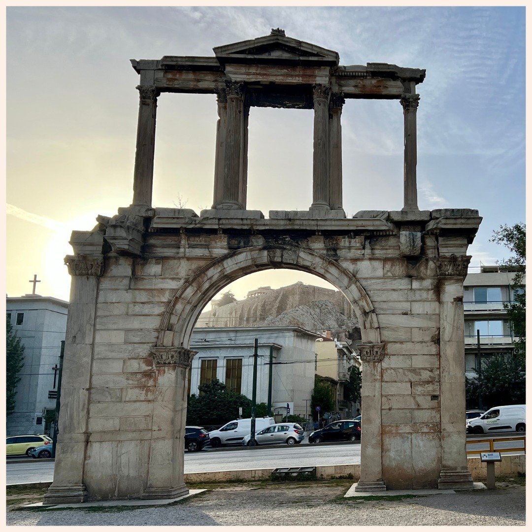 Hadrian's Arch was built c.131-134 A.D. to honor the Roman emperor Hadrian. It's 18 meters tall and made of solid marble from the Pendeli quarry, which is the same marble used to build the Parthenon.
.
.
.
.
.
.
#athens #greece #travel #athensgreece 