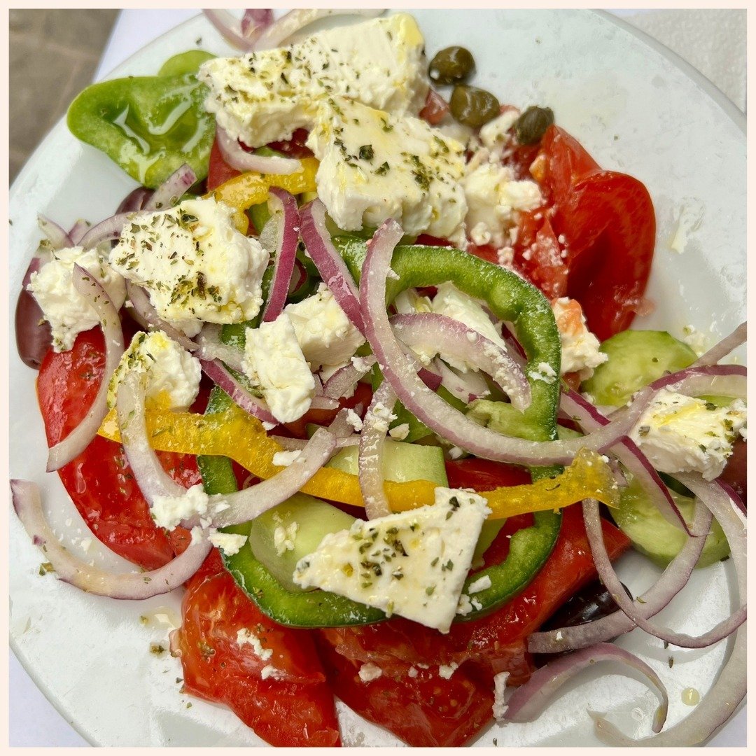 Food in Greece - Yes, I'm obsessed with Greek Salad now.
.
.
.
.
.
.
#athens #greece #travel #athensgreece #greek #acropolis #ig #summer #photography #love #thessaloniki #visitgreece #photooftheday #athensvoice #art #instagood #athensvibe #city #trav