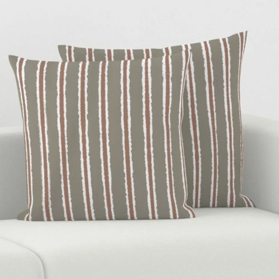 Throw Pillow Stripes Laurel Oak