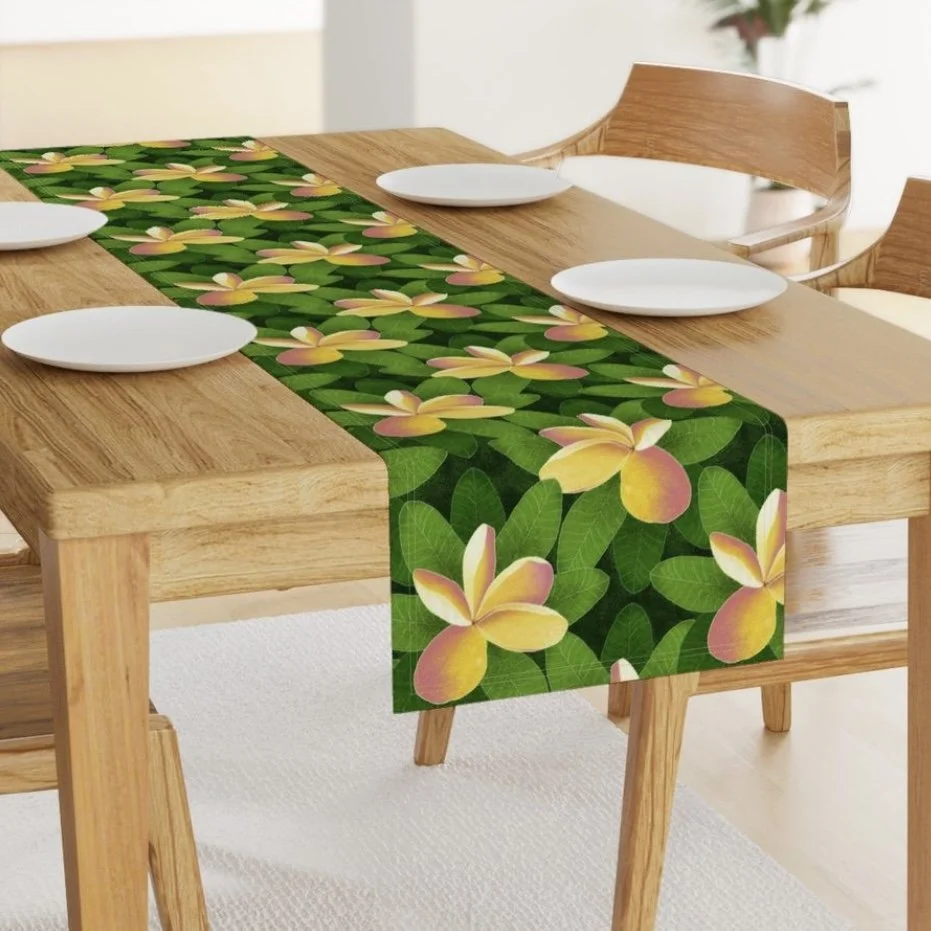 Rainbow Plumaria SM Tablerunner