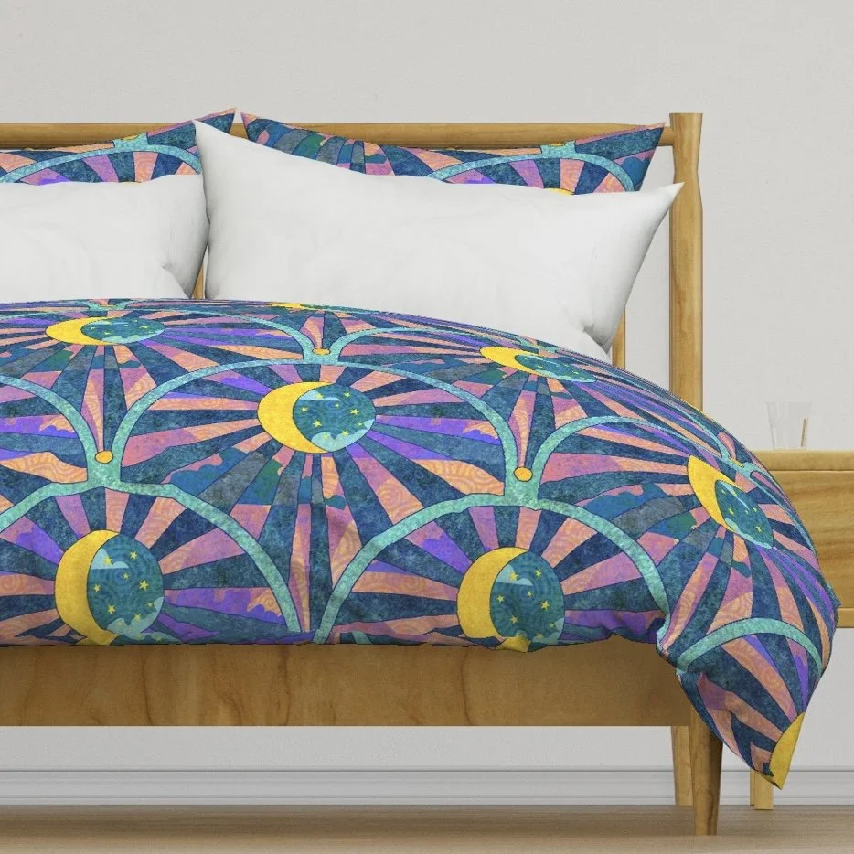 Celestial Deco Duvet Cover