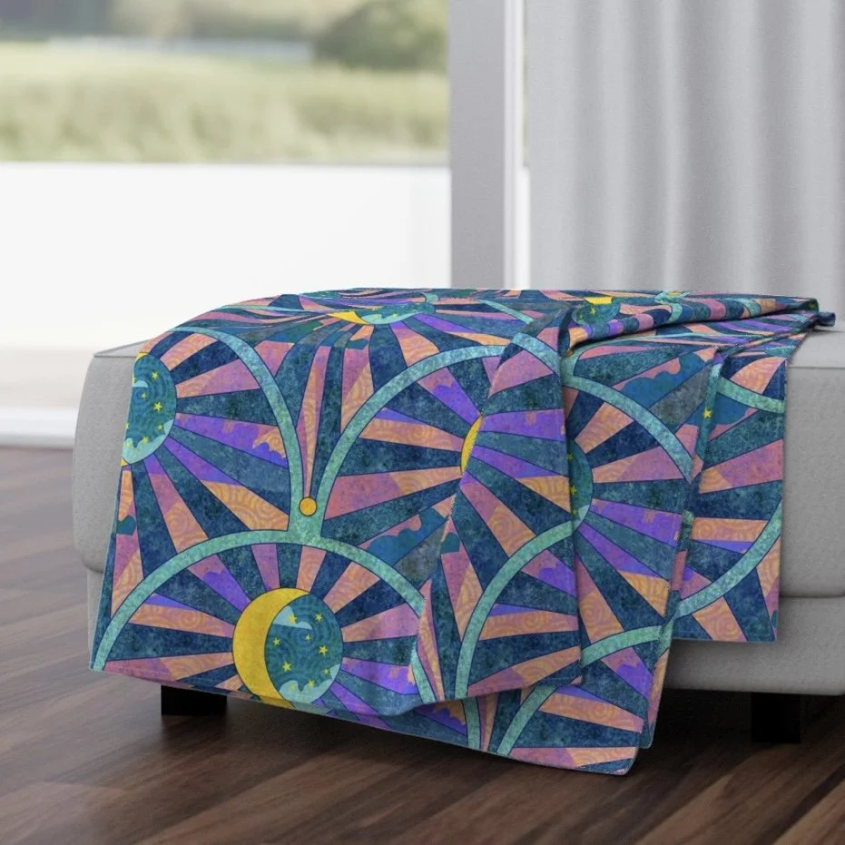 Celestial Deco Throw Blanket