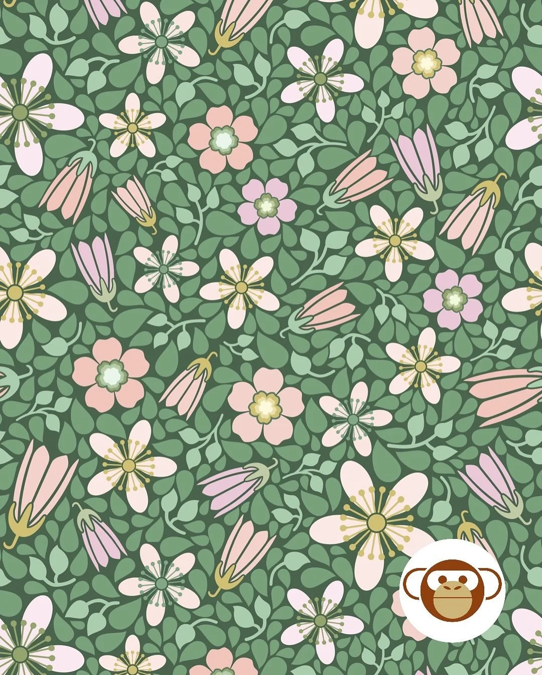 Another fun challenge submitted to @Spoonflower&mdash;Cottagecore Wallpaper. I had a lot of fun with this, and have been teaching myself a fabulous new (to me) program called Affinity Designer. Thanks @lizkohlerbrown It&rsquo;s like Illustrator+ and 