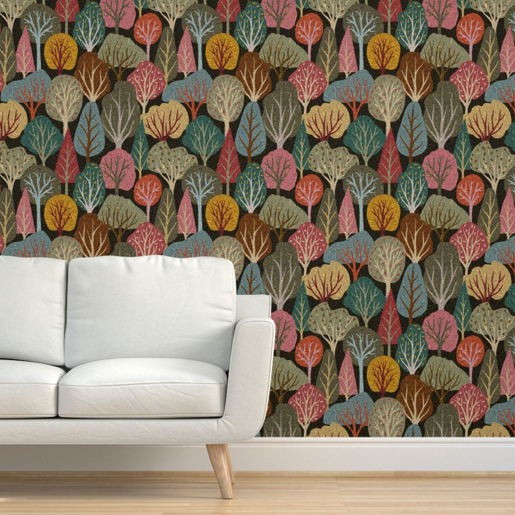 Curlwood Storybook Forest Wallpaper