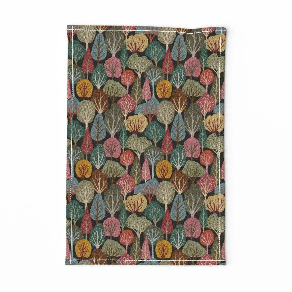 Curlwood Storybook Forest Tea Towel