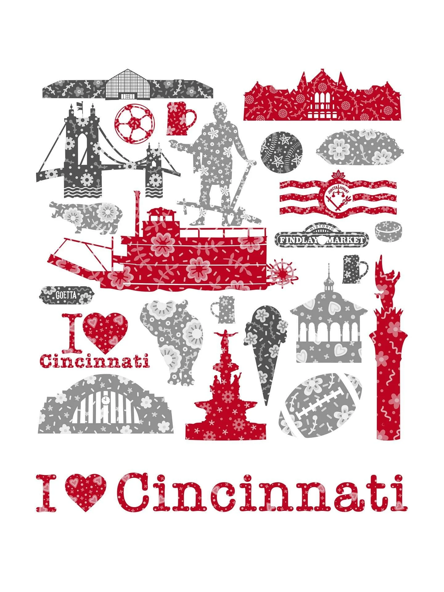 Celebrating the culture &amp; vibe of the Queen City, where pigs fly! Fill your &ldquo;I ❤️ Cincinnati&rdquo; tote with Cincinnati faves &amp; favored authors!&mdash;just in time for this year&rsquo;s @cincybookstorecrawl 

@illustratorrichard Fiona 