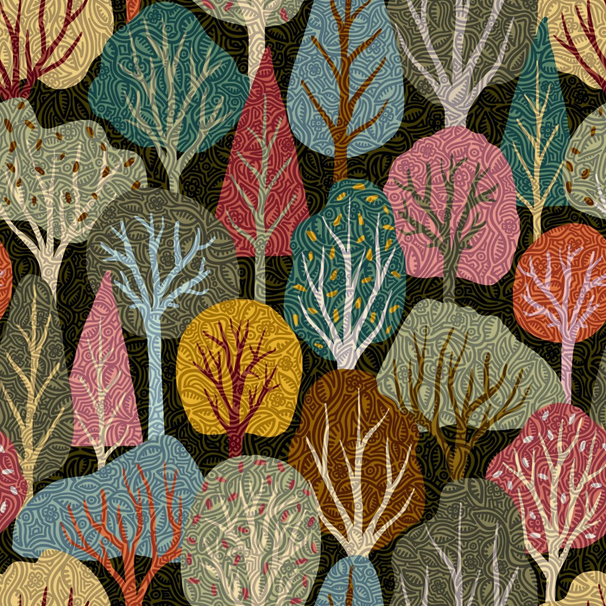 Lean in to the magical whispers &amp; fairytale murmurs woven into a tapestry of enchanted whimsy. A winsome pattern setting a storybook scene.

Had a great time imagining a storybook forest for the @spoonflower design challenge. 

#fairytale 
#fairy