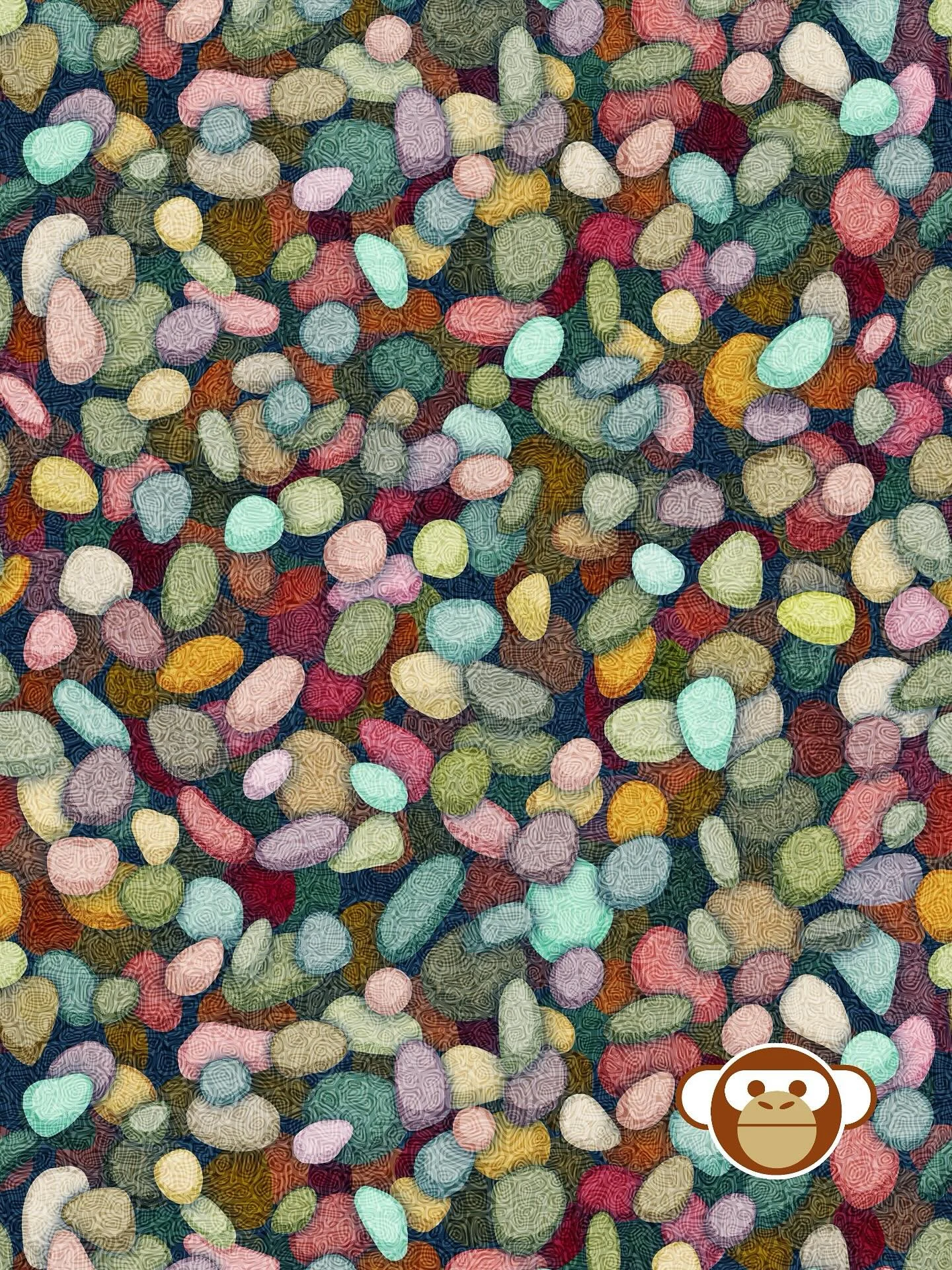 Smooth stones in shades of jade, rose, and sunlit gold line the shore, and the hush of the cove whispers stories of magic &amp; discovery.

Another pattern-over-pattern design, and part of the growing storybook collection, called Secrets of Glimmerva