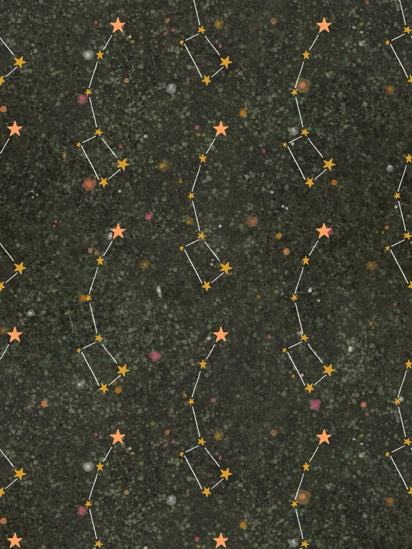 North is Still North &mdash; a new constellation pattern for the Little Night Sky collection.

#SurfacePatternDesign #LittleNightSky #CelestialArt #NurseryDecor #TextileDesign