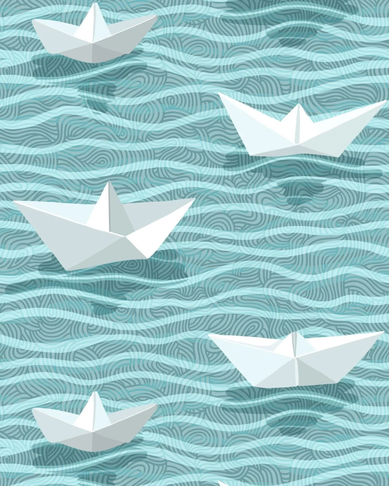 Soft currents, folded paper boats, and quiet waters from the world of Glimmervale 🌊⛵✨

Exploring more atmospheric patterns and gentle movement for the collection lately, and I&rsquo;m really loving where this one is going.
.
.
.
.
.

#surfacepattern