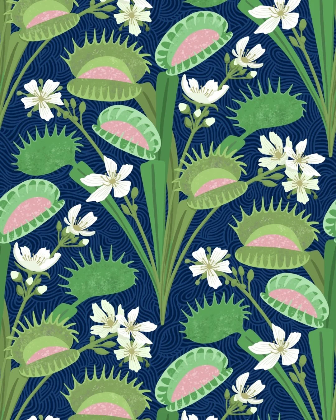 Venus Flytrap 🌿🪰

A botanical with a bit of attitude.

This week&rsquo;s prompt for @thetuesdaycollective.

#thetuesdaycollective
#TTC2026
#surfacepatterndesign
#botanicalillustration
#patternobserver
