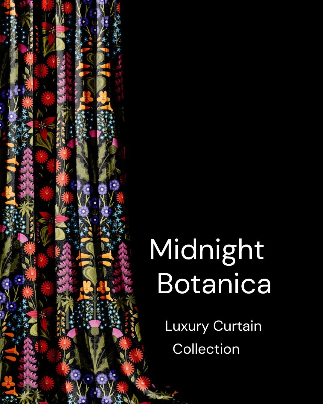 After weeks of development, mockups, storytelling, and layout design, I officially submitted *Midnight Botanica* to the @twopagescurtains Curtain as Art Design Contest. 🌿✨

This collection explores the intersection of wild botanical beauty and groun