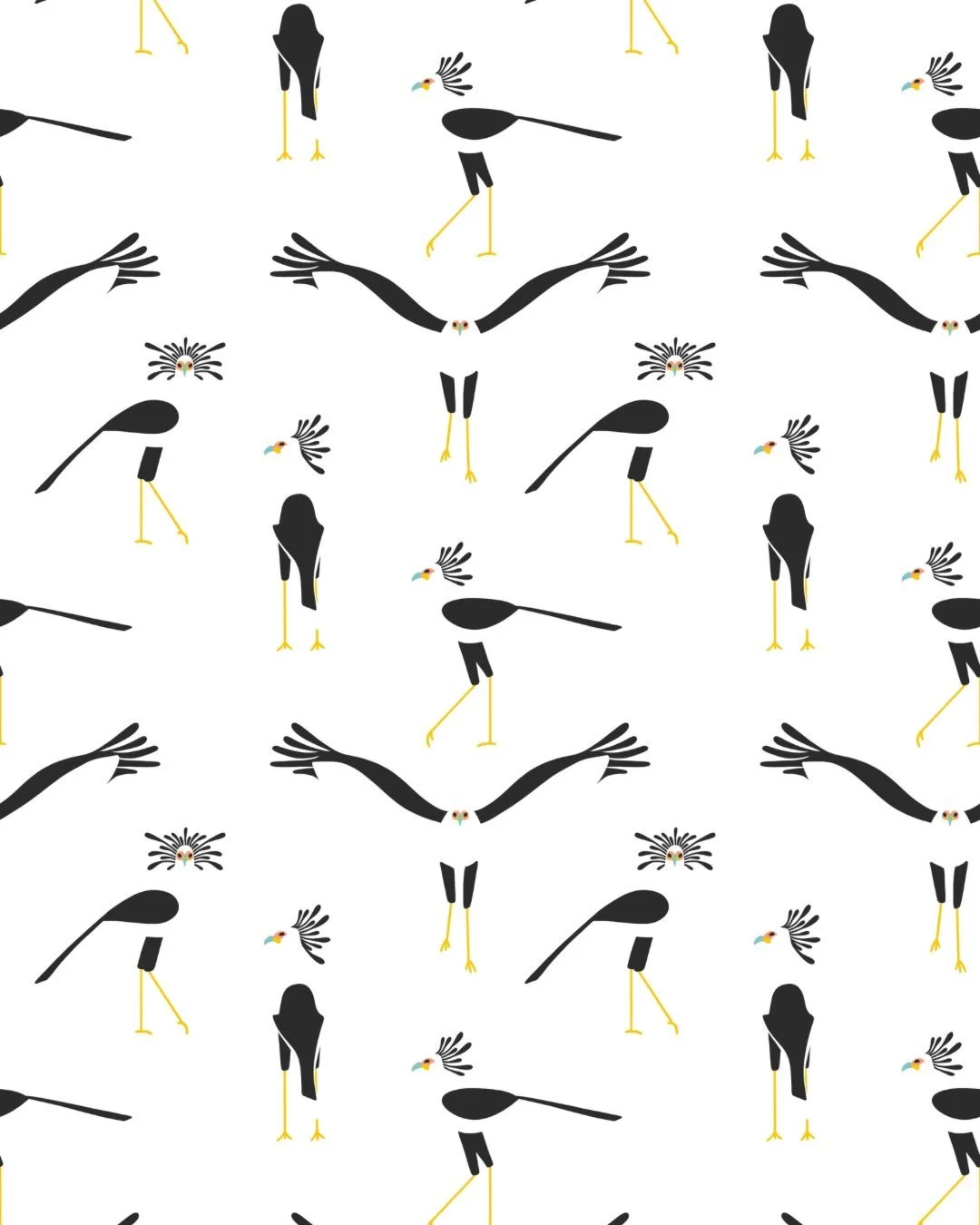 Secretary Strut 🤍🖤💛

This week&rsquo;s prompt for @thetuesdaycollective introduced me to one of the most extraordinary birds I&rsquo;ve ever illustrated.

The secretary bird is a graceful bird of prey, famous for its elegant stride, dramatic crest