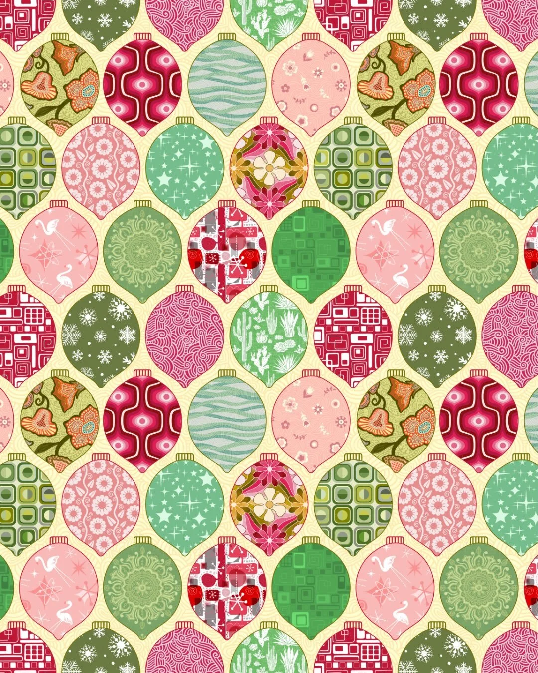Merry Maximalist Ornaments 🎄✨

A little holiday maximalism for the latest Spoonflower Design Challenge!

I started this one thinking I might illustrate the Twelve Days of Christmas, but somewhere along the way it became a collection of ornaments fil