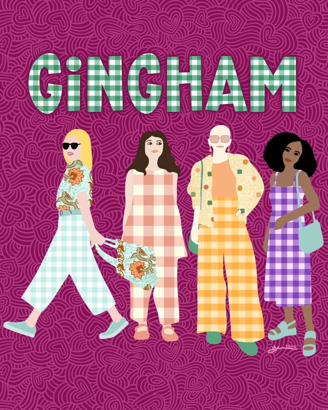 Gingham has always had a bit of a double life &mdash; picnic blankets and summer dresses, kitchen curtains and playful fashion.

For this week&rsquo;s @thetuesdaycollective prompt, I wanted to lean into the fun side and see where it could go. 💜

#th
