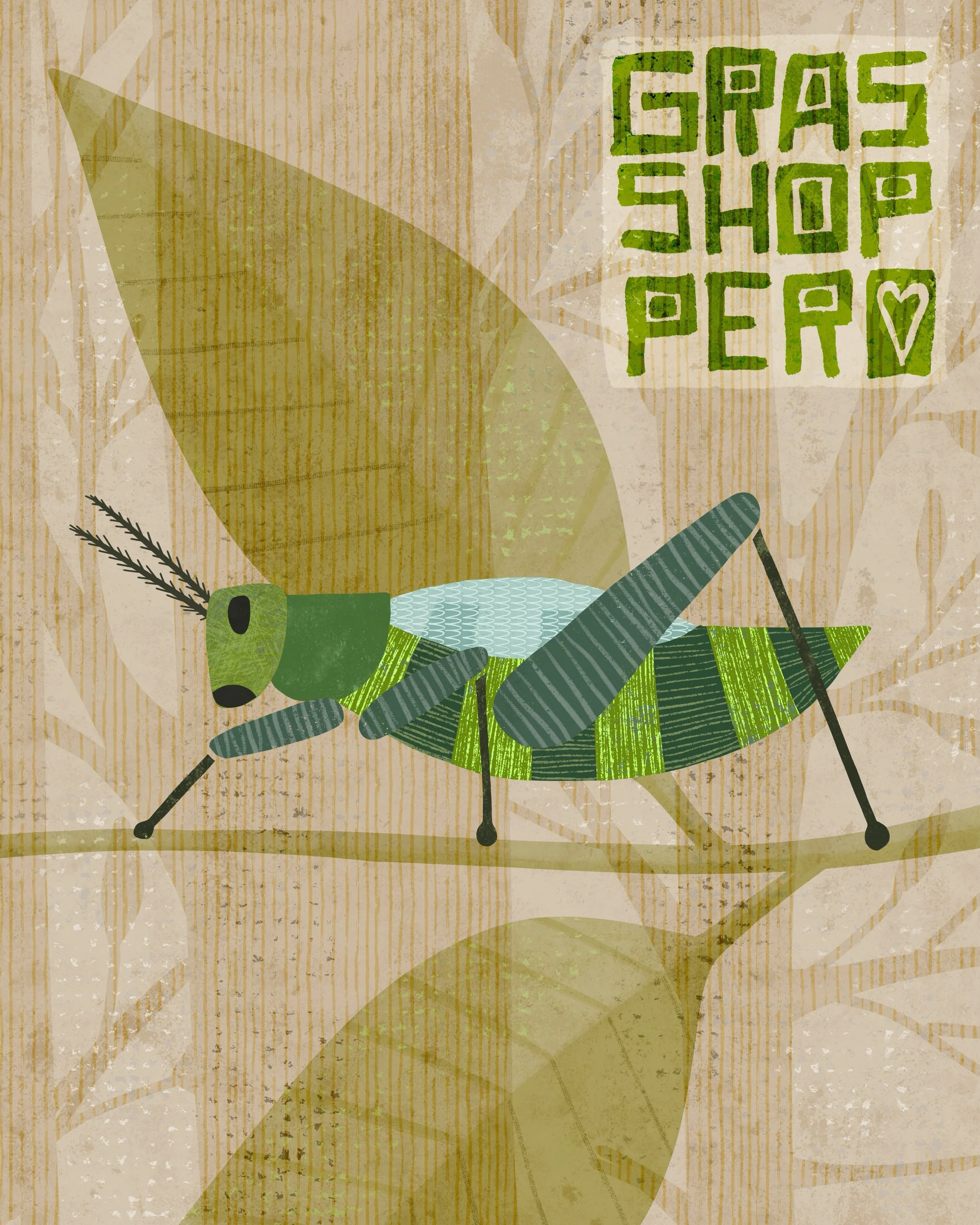 &ldquo;The relation between what we see and what we know is never settled.&rdquo;
&mdash; John Berger, Ways of Seeing

This week&rsquo;s grasshopper for @thetuesdaycollective. 🦗

#ttc2026 #thetuesdaycollective #grasshopperart #insectillustration #il