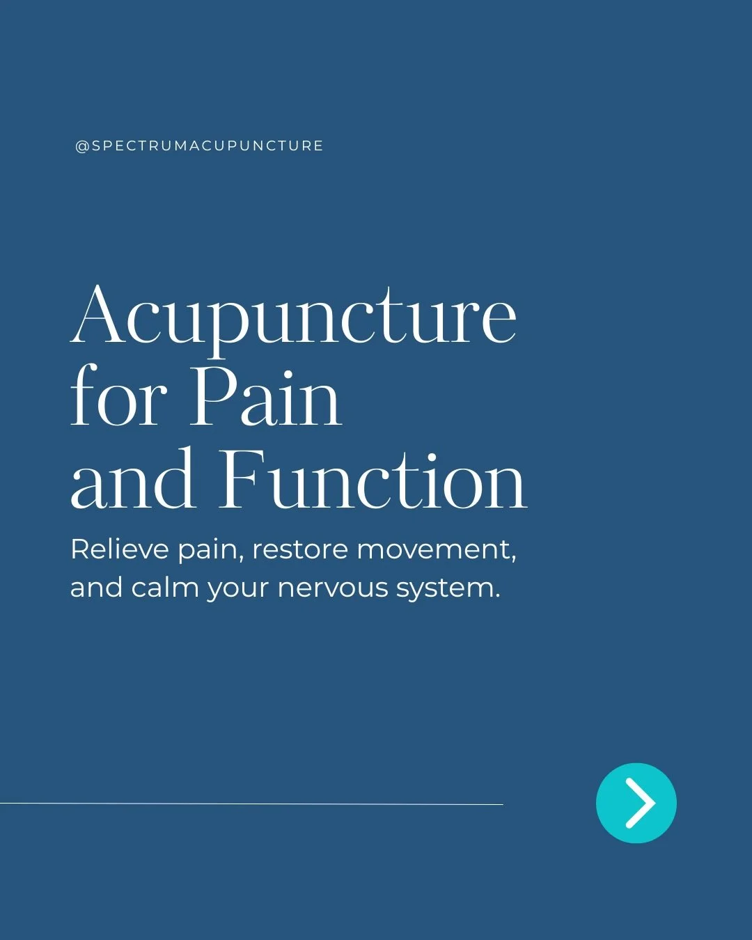 Pain affects more than one part of your body.

When you&rsquo;re dealing with chronic pain, neuropathy, migraines, tension, or nervous system overload&hellip; it impacts your sleep, mood, movement, energy, and overall quality of life.

At Spectrum Ac
