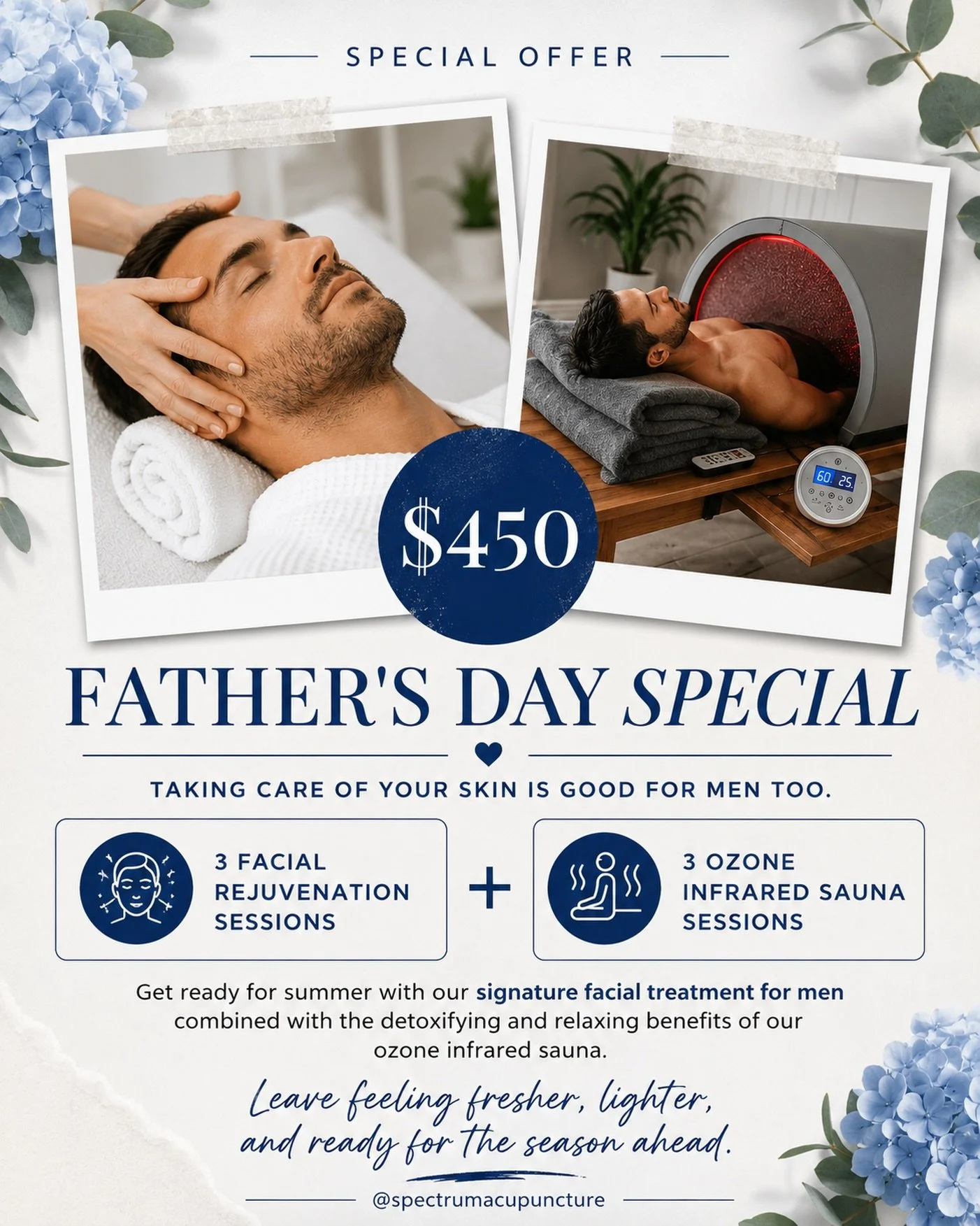 Taking care of your skin isn&rsquo;t just for women.

Men deserve self-care too, especially when it helps you look better, feel better, and show up as your best self.

This Father&rsquo;s Day, we&rsquo;re offering a special package that combines two 