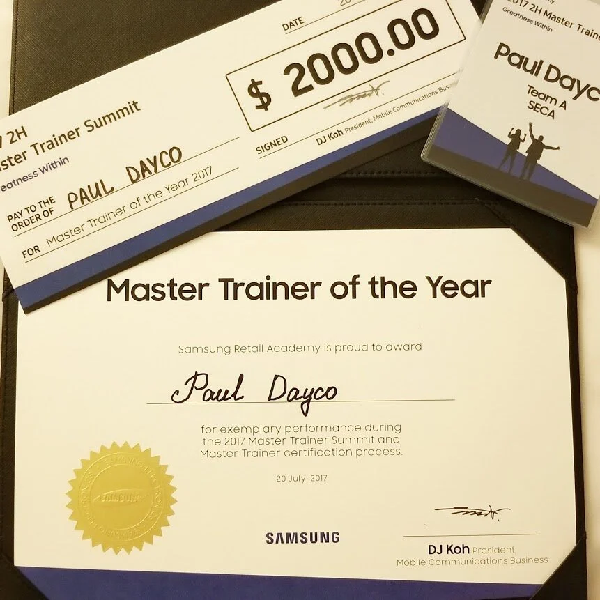 Samsung Master Trainer of the Year Awards Ceremony