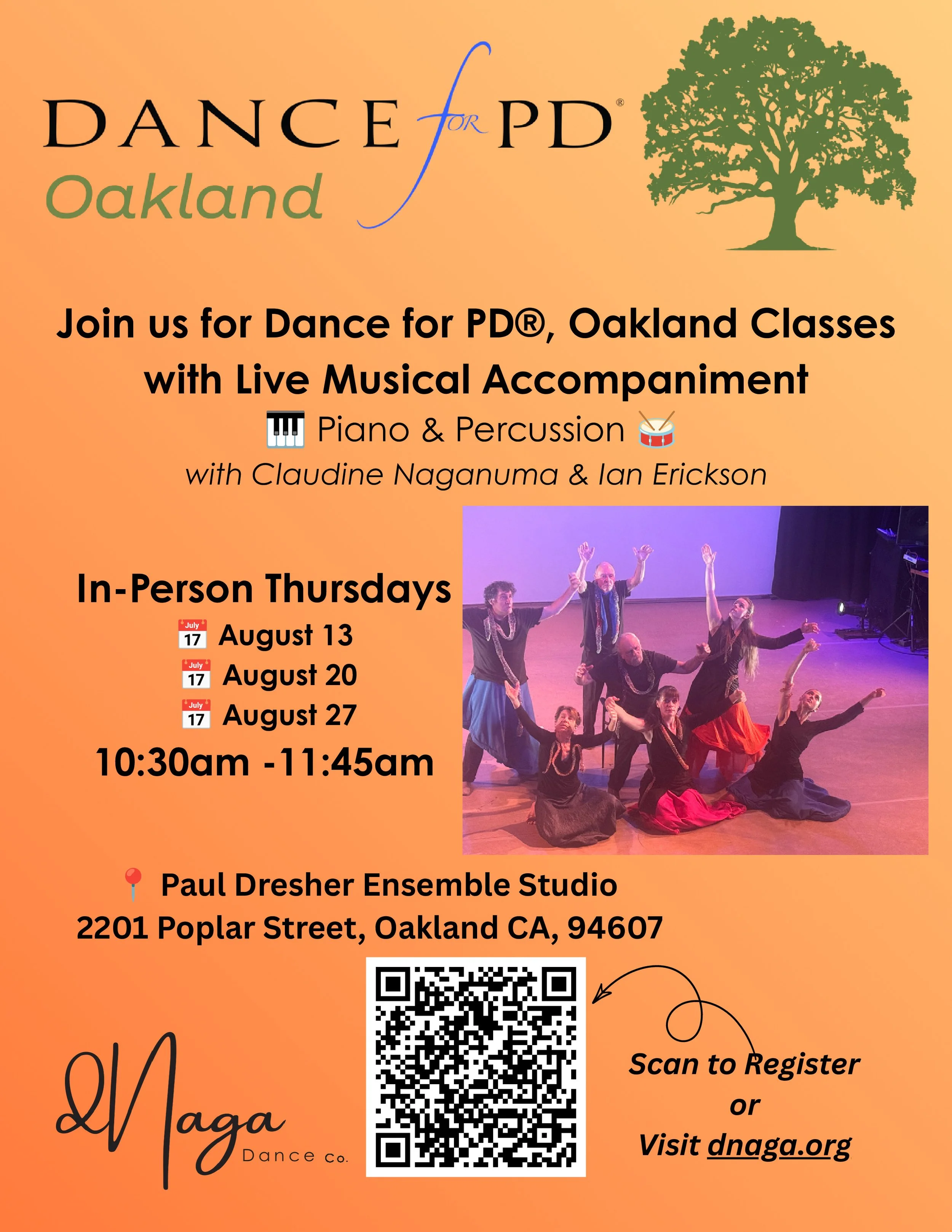 Hybrid Dance for PD®, Oakland class at Dresher Ensemble Studios