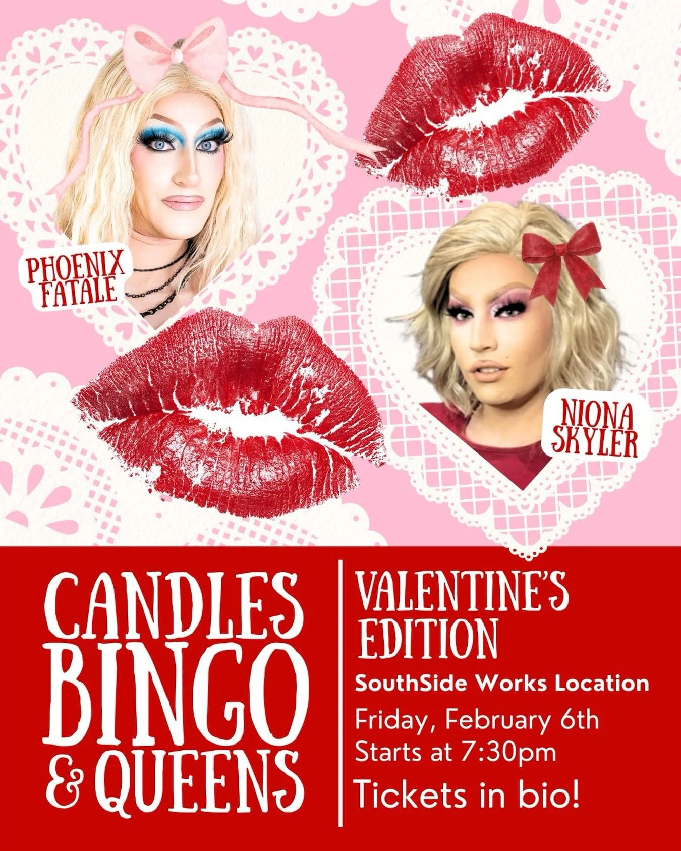 Love is in the air at Mix Candle Co 💘✨

Celebrate Valentine&rsquo;s Day with an unforgettable night of candle-making, drag, and games at our SouthSide Works location! Join us Friday, February 6th, starting at 7:30 PM, for an evening featuring dazzli